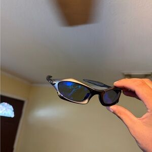 Polarized Blue Lens Black Sport Sunglasses Oakley Oakleys